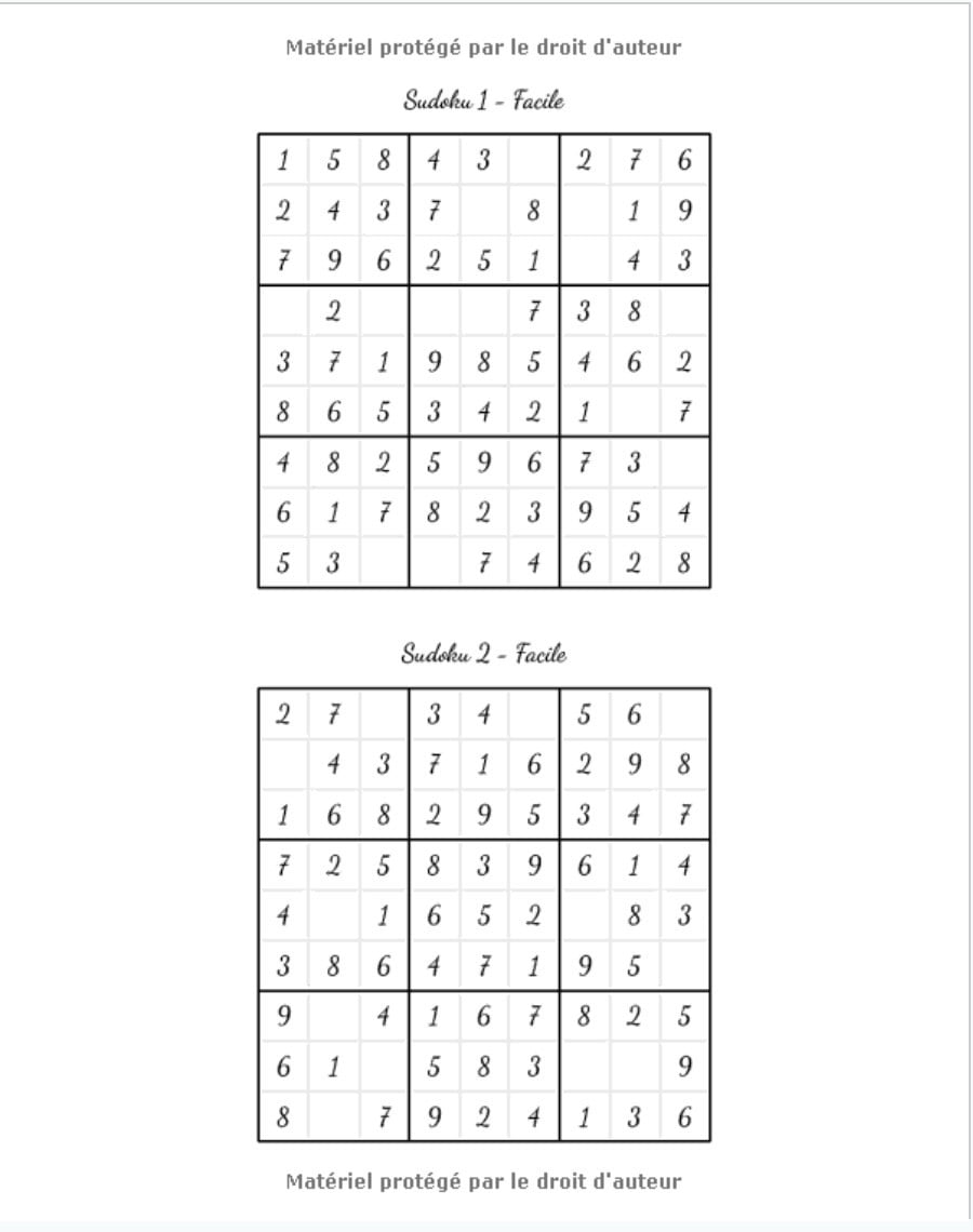 Sudoku Adulte Facile-Moyen-Difficile : 200 Sudoku pour les adultes avec solutions à la fin du livre - 126 pages Format 20 x 25 cm