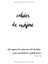 Cahier de recettes: 100 pages de recettes à compléter ( format 21,6 x 27,9 cm / 106 pages )