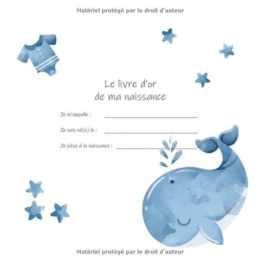 Le Livre d'Or de ma Naissance - Je suis un garçon : Livre d'or naissance garçon | Fête de naissance bébé | 100 pages Format 21 x 21 cm