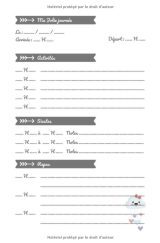 CARNET LIAISON NOUNOU - cahier de transmissions nounou parents pour faciliter la communication au quotidien - 100 pages - Format 15 x 22 cm