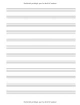 Cahier de Musique: Carnet de partitions - Papier manuscrit - 12 portées par page - 108 pages - Grand format