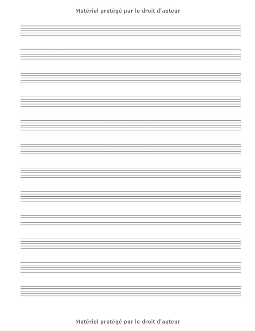Cahier de Musique: Carnet de partitions - Papier manuscrit - 12 portées par page - 108 pages - Grand format