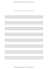 Cahier de musique pour Batterie - partitions vierges - Rock // Metal // Jazz - 100 pages Format A4
