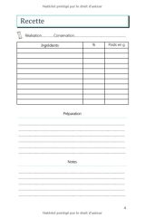 Mon Carnet de Recettes Cosmétiques Maison - 124 pages Format 12x24 cm