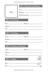 CARNET LIAISON NOUNOU - Cahier de transmission nounou/parent pour faciliter les transmissions au quotidien - 100 pages Format 15 x 22 cm