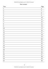 Mes Lectures : Carnet de lecture - 110 pages Format 14 x 21 cm (A5)