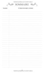 Mon petit carnet de lectures - 200 pages Format 14 x 21,5 cm