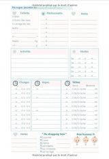 CARNET DE SUIVI BÉBÉ - 200 JOURS : Suivi allaitement, soins, médicaments, sommeil, activité - 202 Pages Format 18 x 25 cm