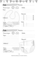 Carnet de liaison Nounou à remplir 300 jours de suivi : Cahier de transmission Assistante maternelle - Parents pour suivre son bébé ou son enfant pendant une année - 170 pages Format 15 x 22 cm