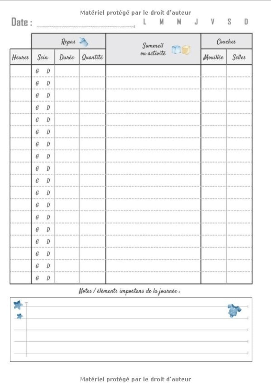 Mon carnet de suivi Bébé : Journal de bord pour bébé, nouveau né, nourrisson, suivi de l'alimentation et la santé du bébé | Format 18 x 25 cm - 185 pages