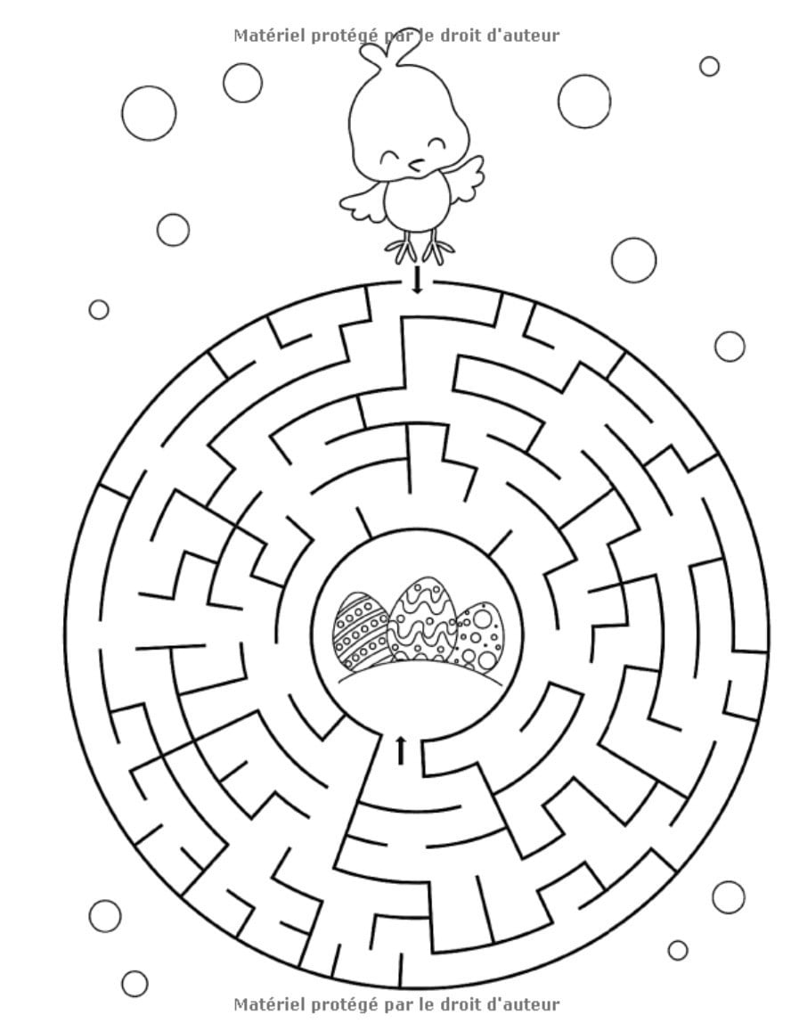 Pâques : Livre d'activités pour enfants de 3 à 10 ans - labyrinthes, jeux, coloriages - 100 pages Format A4