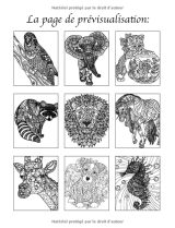 100 Animaux - Livre de Coloriage avec Mandalas - 213 pages Format A4