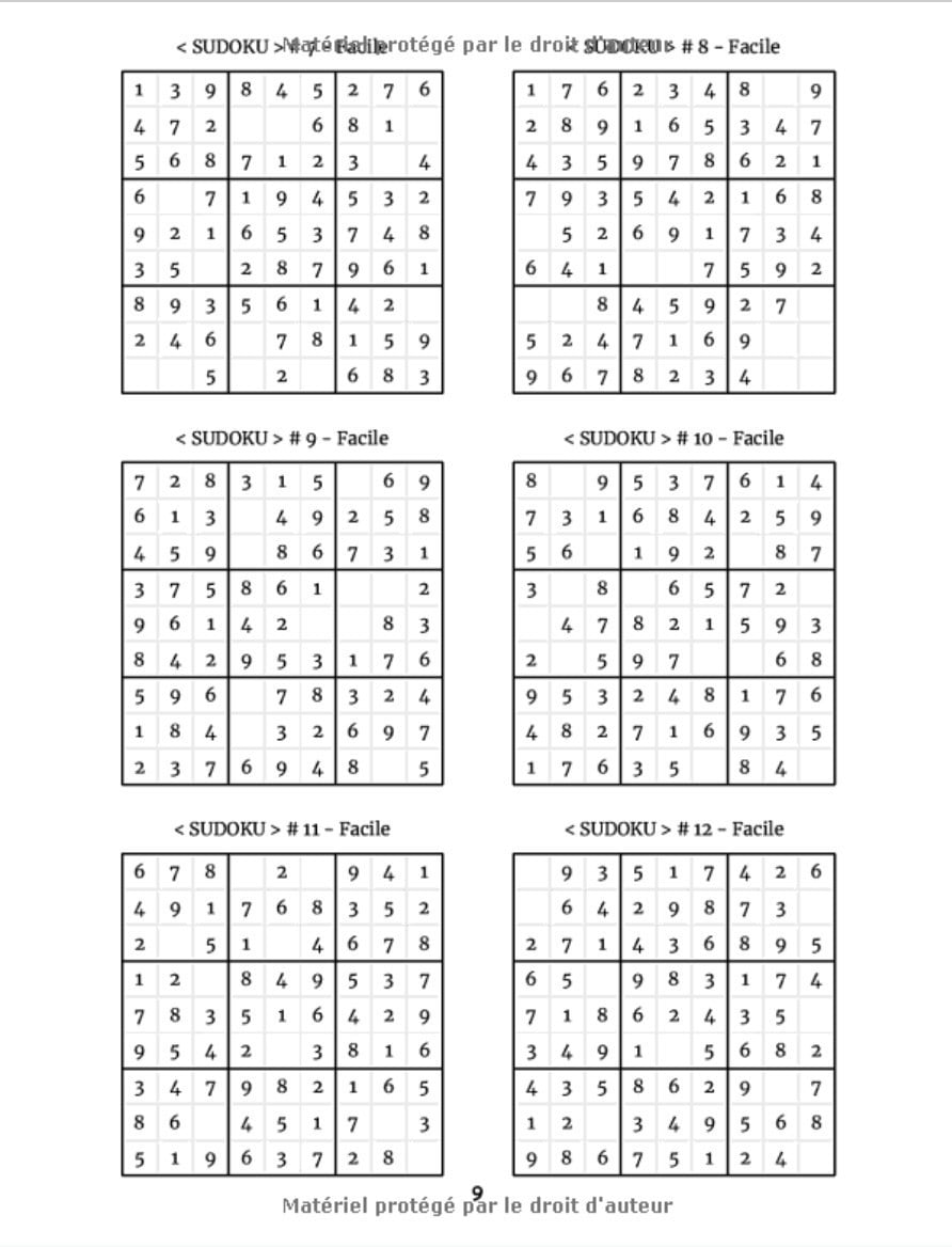 1000 SUDOKU Adulte | Facile à Difficile + 72 Diaboliques - 22 Inhumains | 248 pages Format 21,5 x 28 cm
