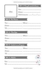 CARNET LIAISON NOUNOU - 100 pages Format 15 x 22 cm