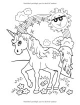 Licorne Livre de Coloriage Pour les Enfants de 4 à 8 Ans - 102 pages Format A4