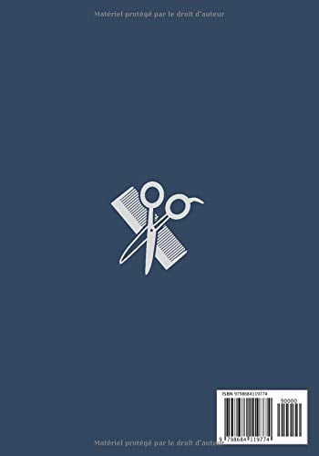 Agenda 2021 coiffeur : Rendez-vous salon de coiffure - Agenda semainier 2021 coiffeuse - 114 pages - 17,8 x 25.4 cm