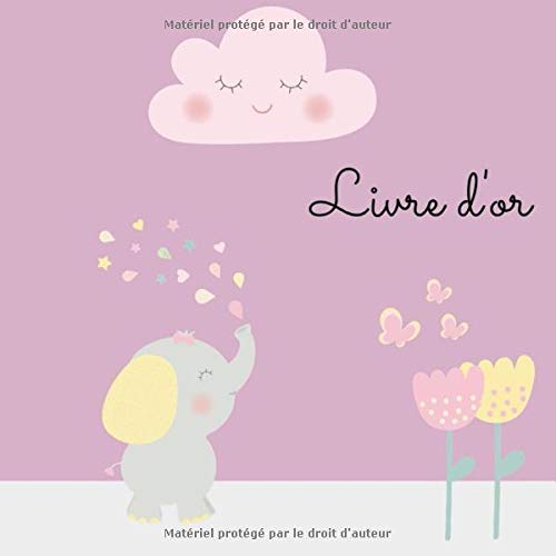Livre d'or enfant I le premier anniversaire I livre d'or pour l'anniversaire d'un enfant I livre-cadeau I 21.59cm x 21.59cm I 80 pages