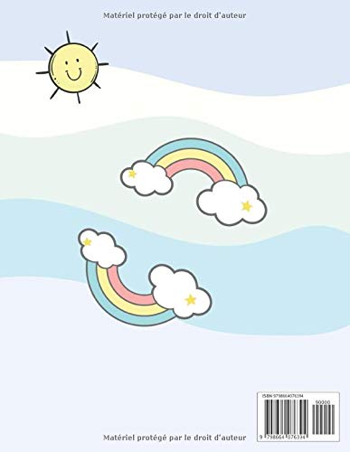 Livre de coloriage licorne: 25 pages de coloriage grand format 21,6 x 27,9 cm pour enfants à partir de 4 ans.