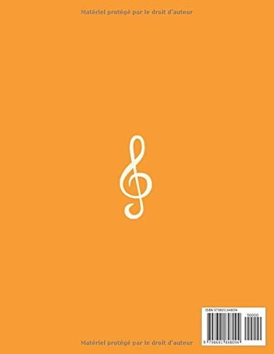 Cahier de Musique - Seyes Grands Carreaux et Portées Cahier Musique et Chant avec Clé de Sol - Grand Format 21,5 x 28 cm - 101 pages