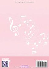 Cahier de musique : Carnet de partitions avec portées et annotations pour composition musicale - 48 pages - Grand format A4
