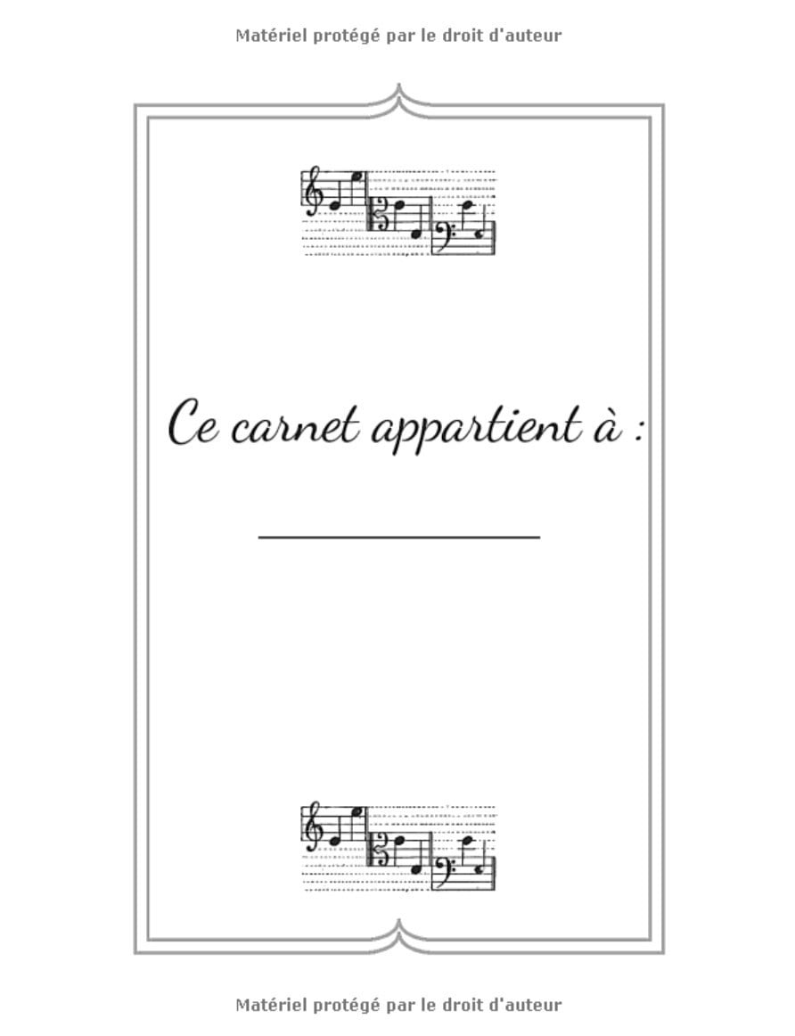 Cahier de musique : Cahier de partitions - Grosses lignes épaisses 7 portées -100 Pages 21 X 28 cm