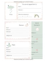 CARNET DE LIAISON NOUNOU/PARENTS - DURÉE 1 AN : Carnet de liaison nounou: Cahier de transmission entre parents et assistante-maternelle - 204 pages Format 21,5 x 28 cm