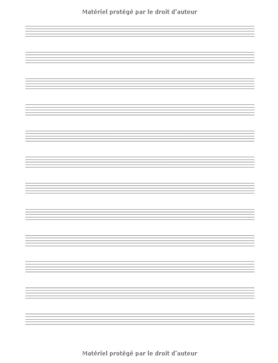 Cahier de musique: Carnet de partitions - Papier manuscrit - 12 portées par page - 108 pages - Grand format A4