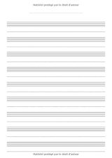 Licorne Cahier de musique : avec portées et annotations pour composition musicale - solfège - partitions - 48 pages - Grand format A4