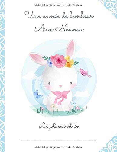 CARNET DE LIAISON NOUNOU/PARENTS - DURÉE 1 AN : Carnet de liaison nounou: Cahier de transmission entre parents et assistante-maternelle - 204 pages Format 21,5 x 28 cm