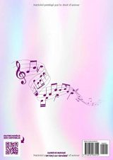 Licorne Cahier de musique : avec portées et annotations pour composition musicale - solfège - partitions - 48 pages - Grand format A4