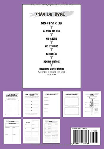 Atteindre ses Objectifs - MAIGRIR - objectifs, stratégie, plan d'actions, agenda minceur 90 jours - 154 pages Format 18 x 25 cm