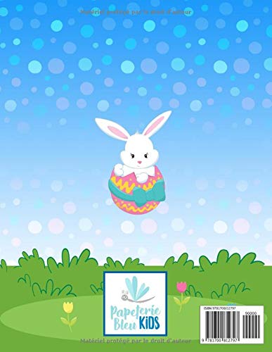 Livre de coloriage pour les tout-petits - 30 illustrations mignonnes sur le thème de Pâques pour les enfants âgés de 1 à 3 ans - 64 pages Format A4