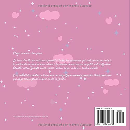 Le Livre d'Or de ma Naissance - Je suis une fille : Livre d'or naissance fille | journal de naissance licorne | 101 pages Format 21 x 21 cm
