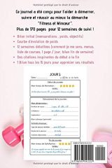 Mon journal de SUIVI et MOTIVATION Fitness & Minceur : Agenda 12 semaines : 176 pages Format 15 x 23 cm