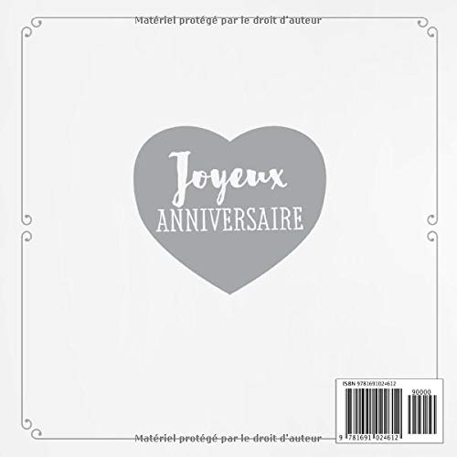 25 ans de mariage ~ Noces d'Argent : Livre d'or pour la fête du 25e anniversaire de mariage - 82 pages Format 21,5 x 21,5 cm