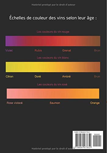 Carnet de dégustation de vins : initiation à l'oenologie | + de 150 fiches à remplir | 17 x 25cm