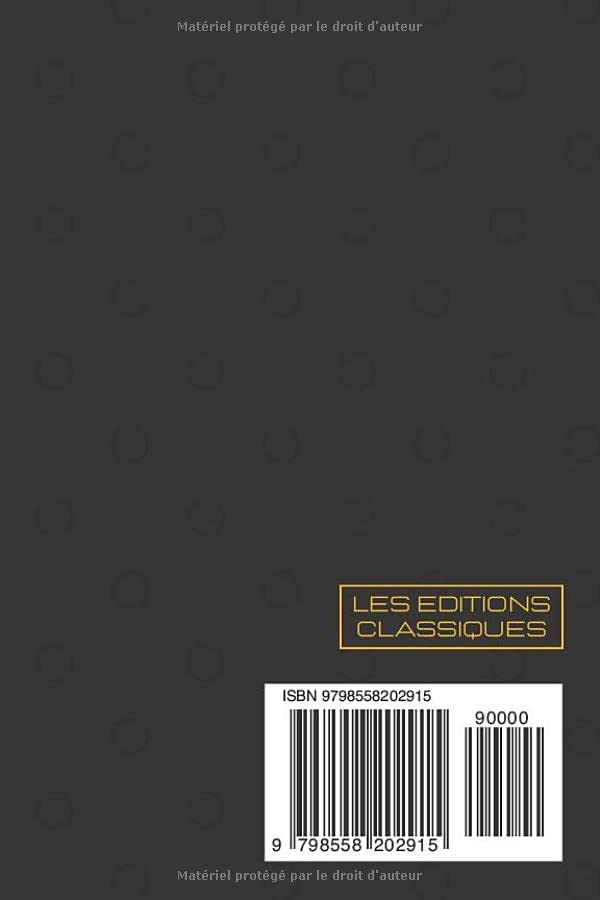 Agenda Semainier A6 Noir Or Gold - Petit Format de Poche Hebdomadaire Français