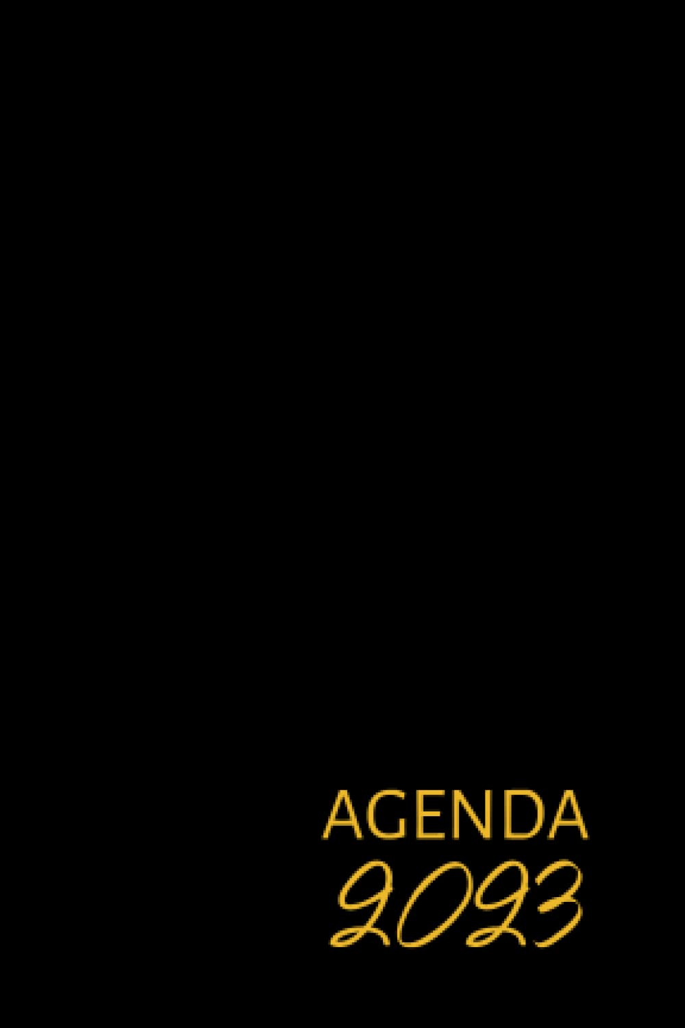 Agenda Semainier A6 Noir Or Gold - Petit Format de Poche Hebdomadaire Français