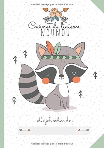 CARNET DE LIAISON NOUNOU : Cahier de transmissions assistante-maternelle : 150 fiches de liaison - 94 pages Format 18 x 25 cm