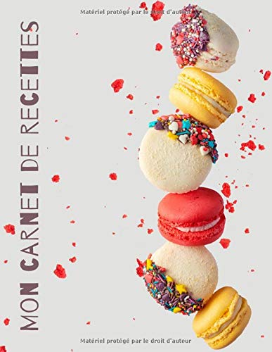 MON CARNET DE RECETTES - GRAND FORMAT - 100 FICHES DE RECETTES A REMPLIR - 100 pages Format A4