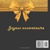 Livre d'or pour anniversaire - 50 ans - livre à personnaliser - 21x21cm 75 pages