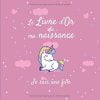 Le Livre d'Or de ma Naissance - Je suis une fille : Livre d'or naissance fille - journal de naissance licorne - 101 pages Format 21 x 21 cm
