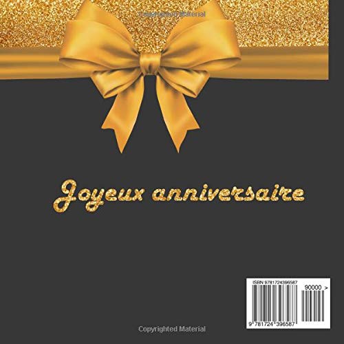 Le livre d'or de mes 30 ans: Thème black & or, livre cadeau anniversaire à personnaliser - 21x21cm 75 pages