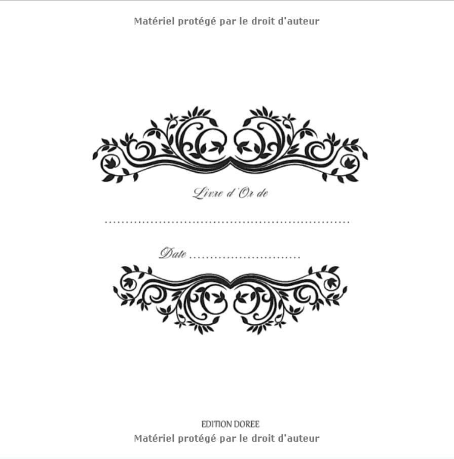 Livre d'Or Mariage, Noce, Pacs, Anniversaire, Départ en retraite, Enterrement de vie de jeune fille, Baptême, Fêtes et occasions spéciales - 100 pages Format 21 x 21 cm