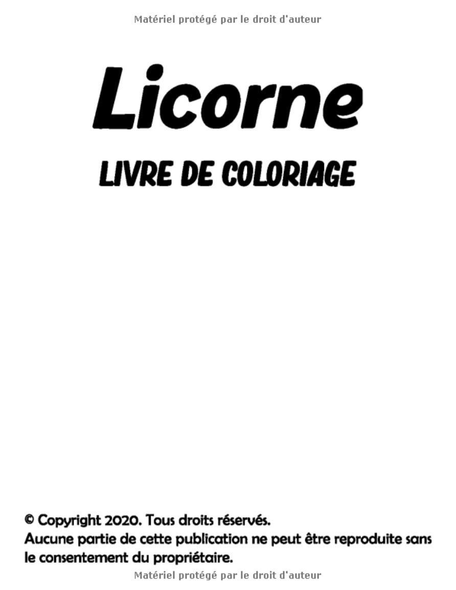 Licorne Livre de Coloriage Pour les Enfants de 4-8 Ans: 100+ pages de pages à colorier - Format A4