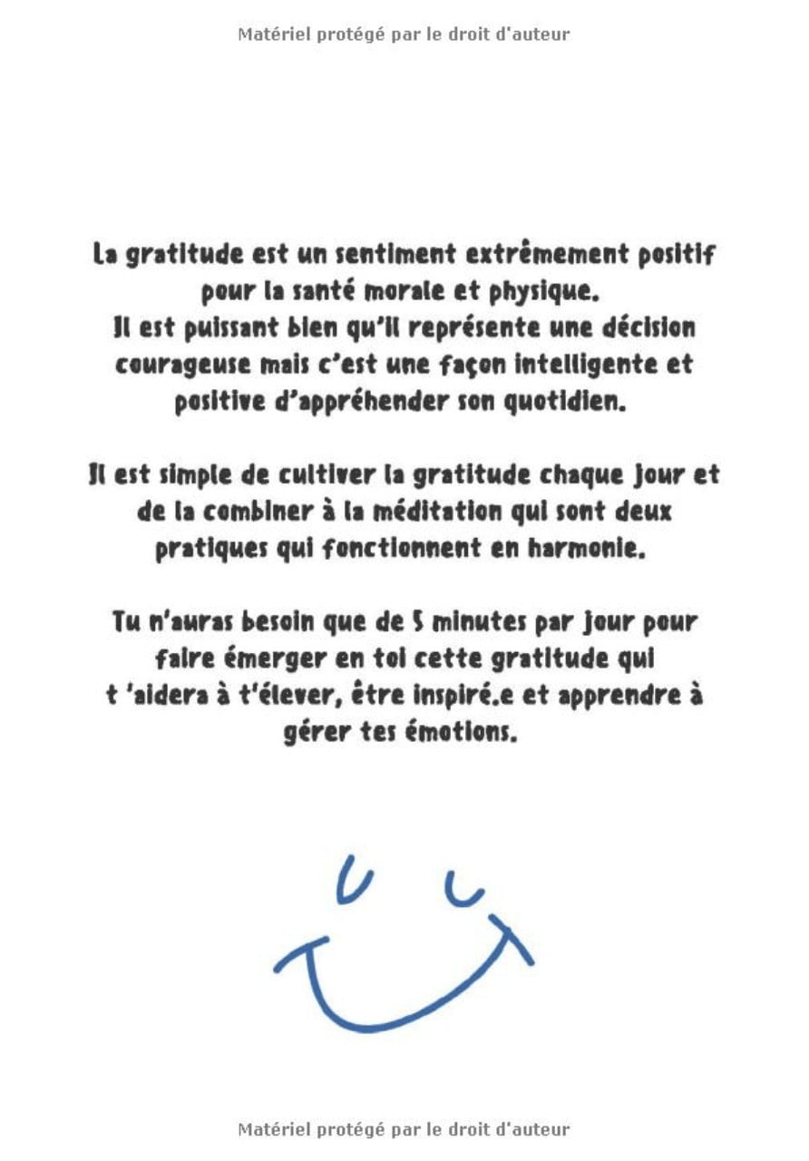 Journal de gratitude pour les enfants - Mon journal 5 minutes : développer la confiance en soi en 5 minutes par jour grâce à la pensée positive - 123 pages Format 18 x 25 cm