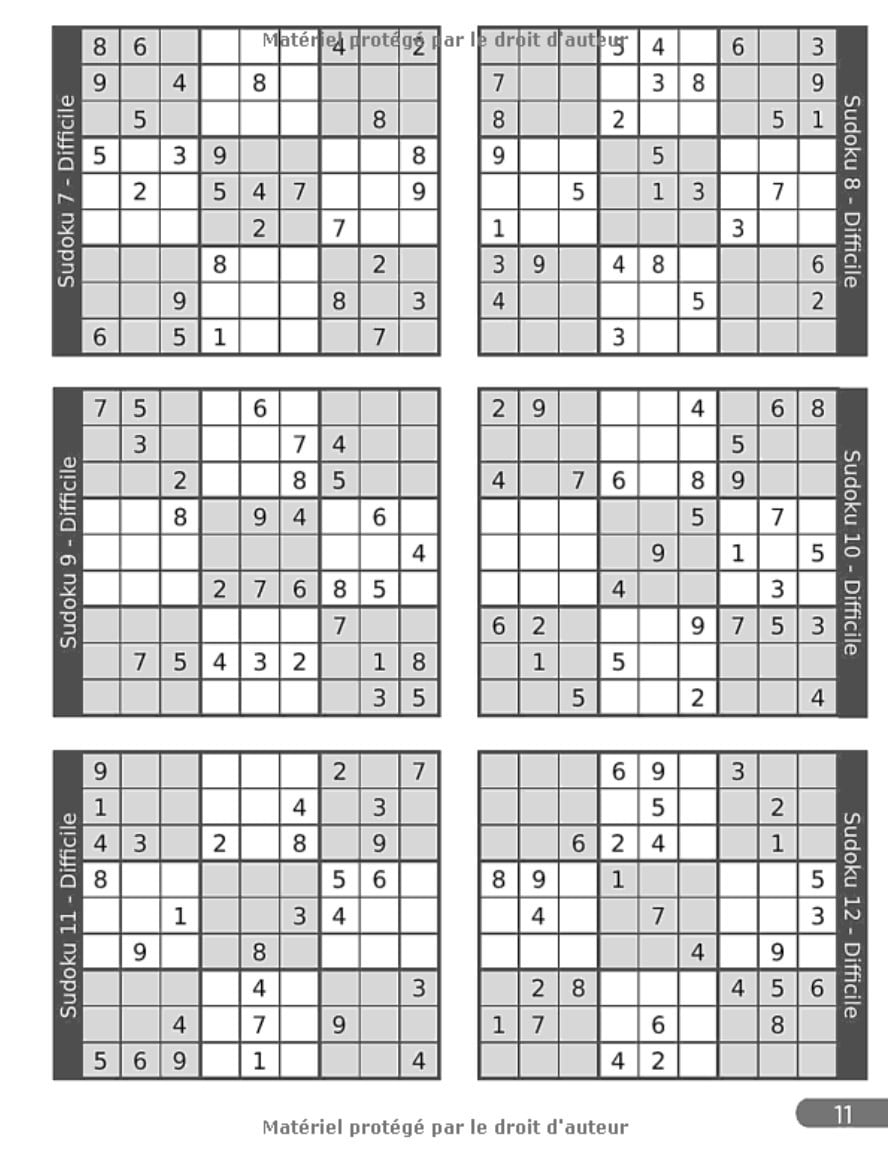 Sudoku adulte maxi format 1080 Grilles DIFFICILE DIABOLIQUE : Livre Sudoku adulte - 540 difficiles | 540 diaboliques - 6 grilles par page - 266 pages Format 21,5 x 28 cm