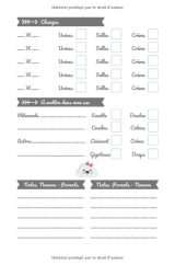 CARNET LIAISON NOUNOU - 100 pages Format 15 x 22 cm