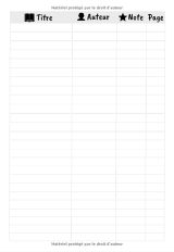 Carnet de Lecture : Cahier de Lecteur - 60 Fiches de Lecture à Compléter - 124 pages, 17,78 cm x 25,4 cm