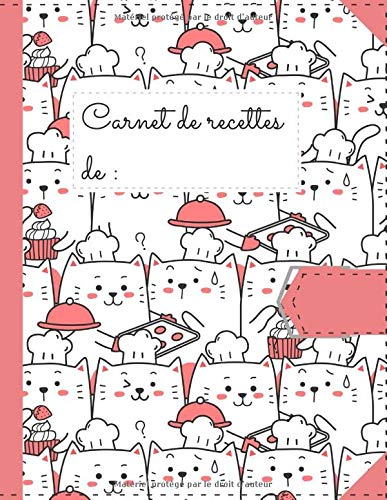 MON CARNET DE RECETTES - GRAND FORMAT - 100 FICHES DE RECETTES A REMPLIR - FORMAT A4